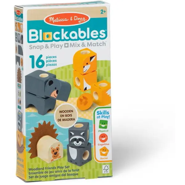 Spin Master Set de joaca Melissa & Doug Spin Master - Blockables™ Forest Friends 2 Ani+