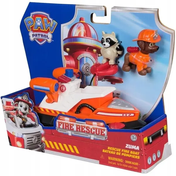 Spin Master Spin Master - Rescue Fire Boat Paw Patrol Fire Rescue Zuma set cu figurina