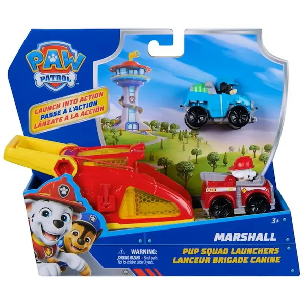 Spin Master Spin Master - Set figurine Paw Patrol Marshall cu vehicul lansator