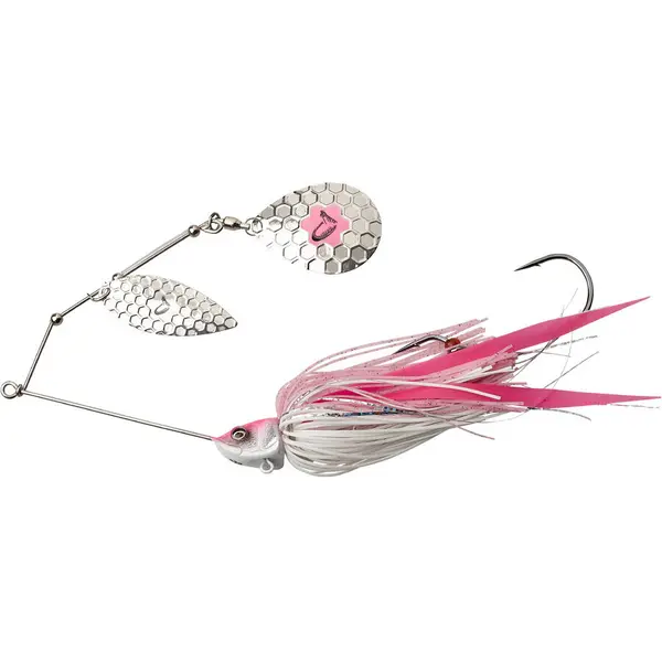 Spinnerbait Da'Bush Spinnerbait 14Cm 21G Sinking Pink Silver