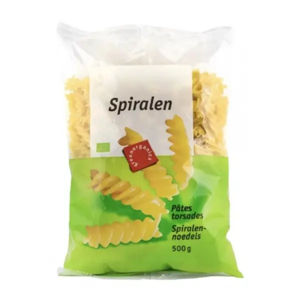 Spirale Bio din Grau Dur, 500 g, Green Organics