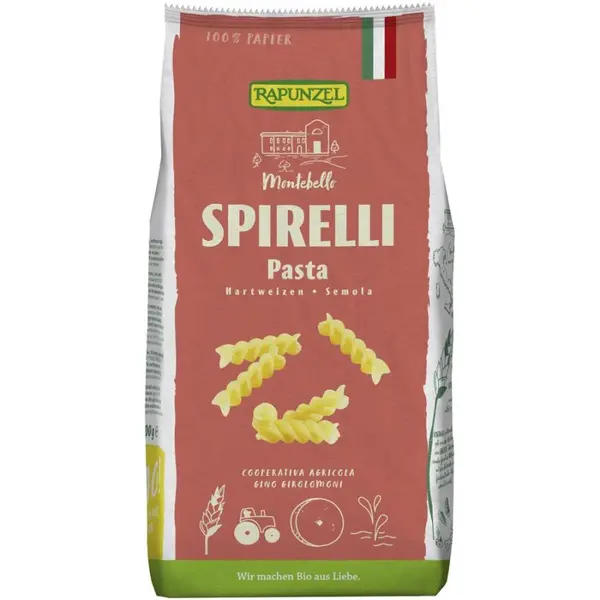 Spirelli semola, eco - 500 g