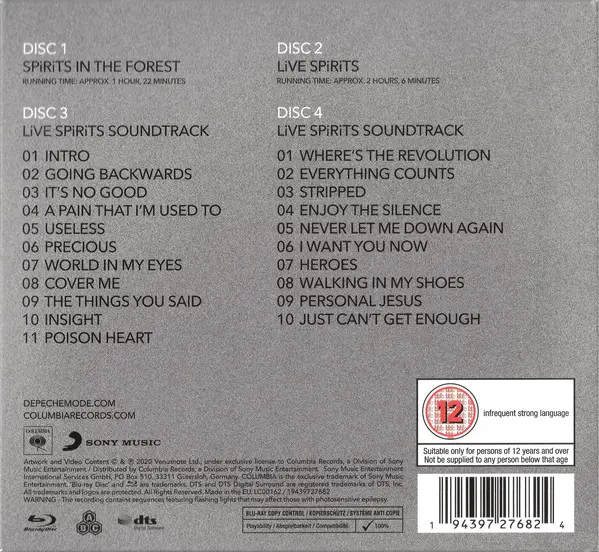 Spirits In The Forest - CD/Blu-Ray | Depeche Mode