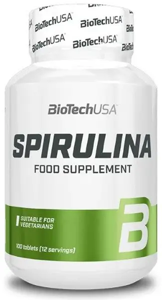 Spirulina, 450 mg, 100 tablete, BioTech USA