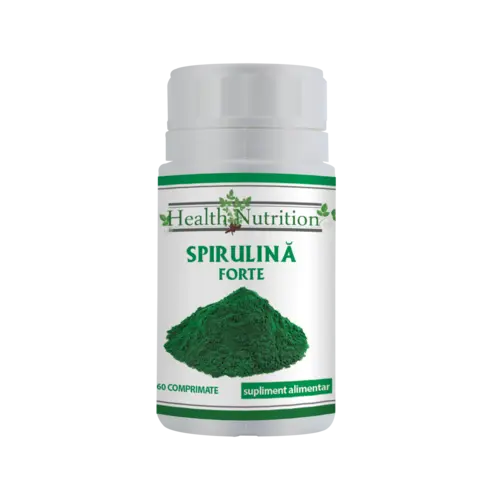 Spirulina forte 500mg, 60 tablete, Health Nutrition