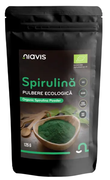 Spirulina Pulbere ecologica, 125g, Niavis