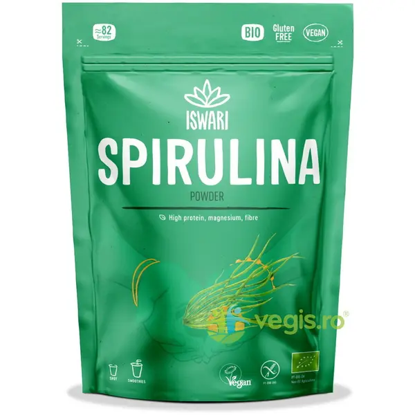 Spirulina Pulbere fara Gluten Ecologica/Bio 250g