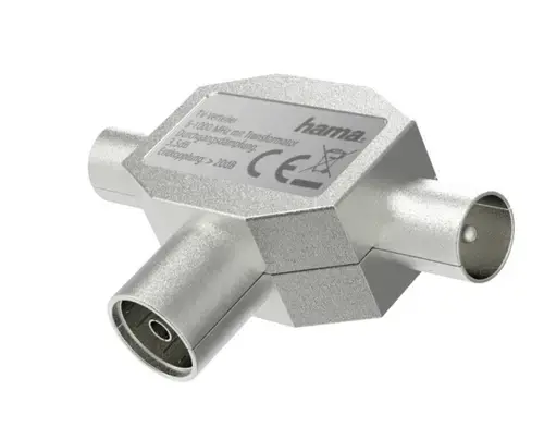 Splitter antena Hama 205236, conector coaxial - 2 mufe coaxiale