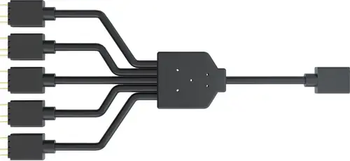 Splitter Coolermaster 3-pin ARGB MFX-AWHN-1NNN5-R1, 1-5 splitter