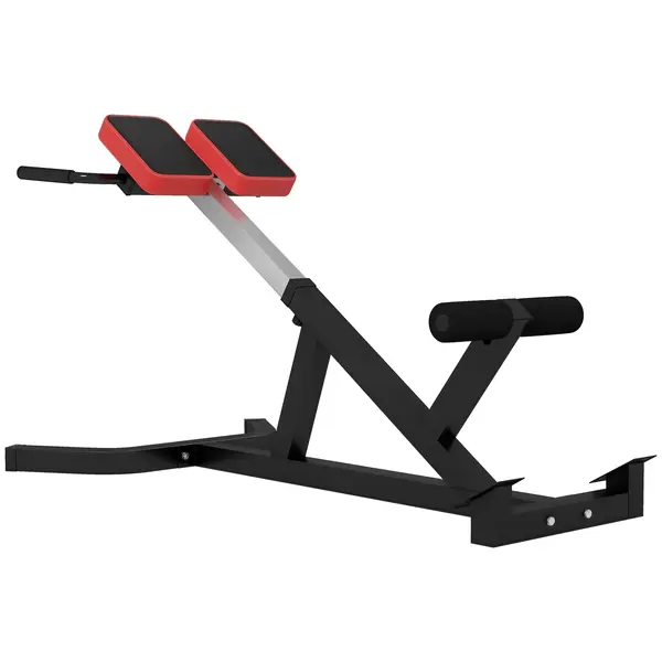 SPORTNOW Banca pentru Hiperextensii, Scaun Roman cu Inaltime Reglabila pentru Spate, Tors, Brate, Negru