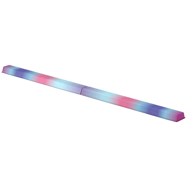 SPORTNOW Bârnă de gimnastică pliabilă bază antiderapantă, mâner de transport, 236 x 10/15 x 6,5 cm multicoloră | Aosom Romania