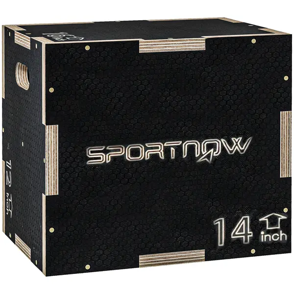 SPORTNOW Cutie Plyo 3în1 Lemn Antiderapant | Aosom Romania