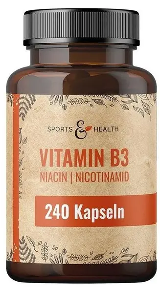 Sports & Health Solutions Vitamina B3, 500 mg, 240 capsule