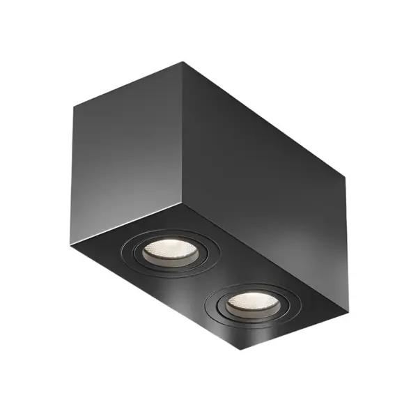 Spot aplicat ATOMI DOUBLE - Negru