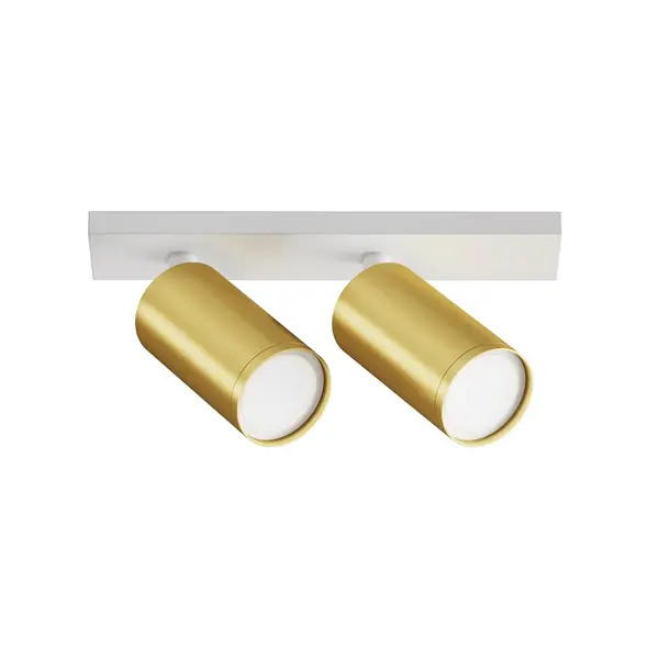 Spot aplicat BERTEL DOUBLE - Alb/Gold