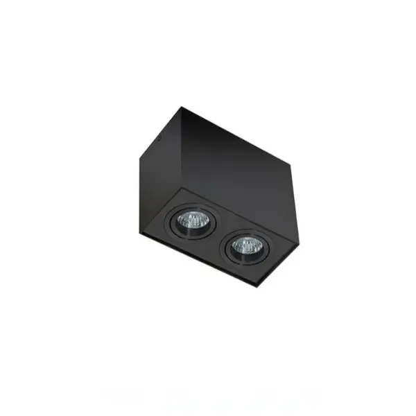 Spot aplicat CLONAL DOUBLE - Negru