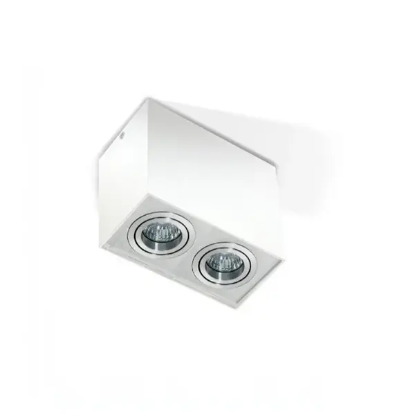 Spot aplicat CLONAL DOUBLE SILVER - Alb