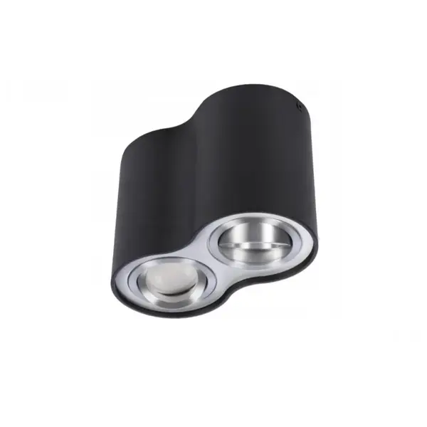 Spot aplicat LISBUK SILVER DOUBLE - Negru