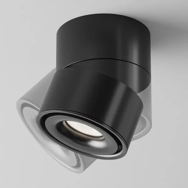 Spot aplicat YIN LED - Lumina calda 3000K / Negru