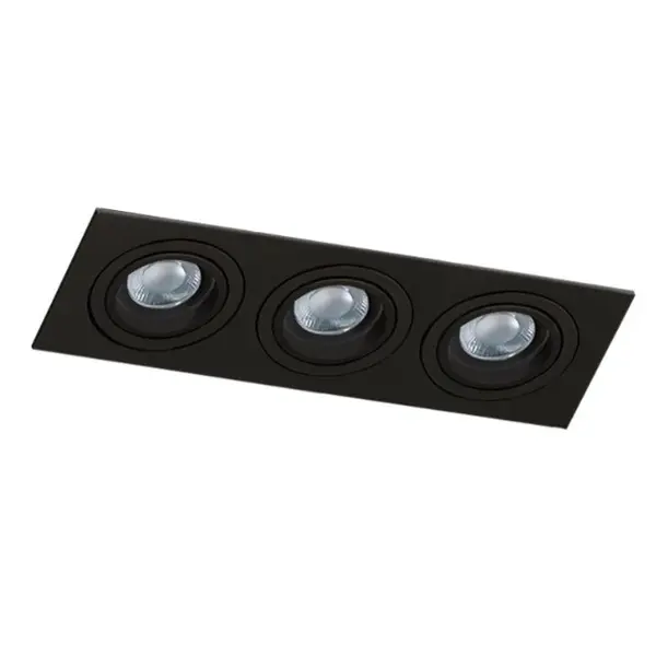 Spot incastrat CROMLIX TRIPLE - Negru