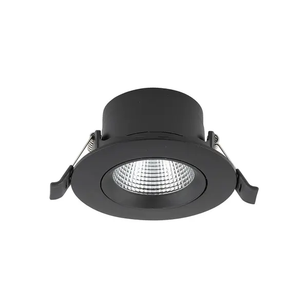 Spot incastrat LACHOLN 10W - Negru / Lumina calda 3000K
