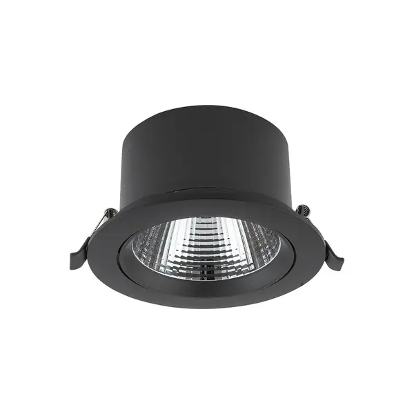 Spot incastrat LACHOLN 15W - Negru / Lumina calda 3000K