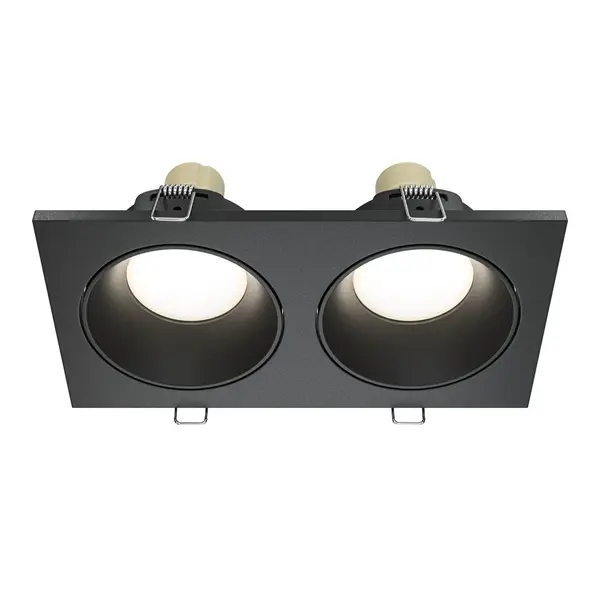Spot incastrat OZANA DOUBLE - Negru