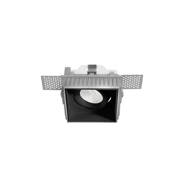 Spot incastrat trimless BRAD SQUARE - Negru