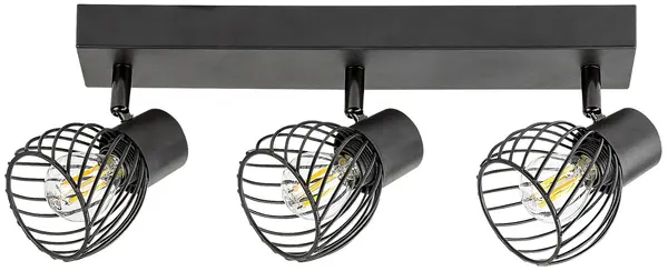 Spot Rabalux - Aberama 73003, IP20, E14, 3 x 10W, 230V, negru