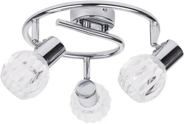 Spot triplu Rabalux - Lauren 6093, IP20, E14, 3 x 40W, 230V, crom