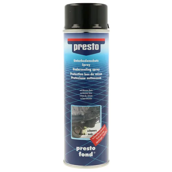Spray antifon protectie caroserie negru PRESTO 1 L