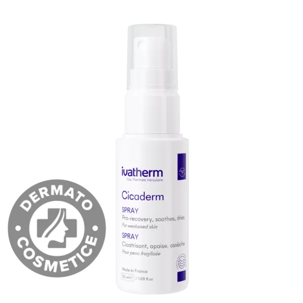 Spray-crema reparatoare si cicatrizanta Cicaderm, 50ml, Ivatherm
