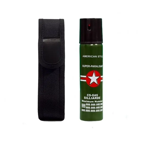 Spray cu piper, Military Defense, DEPOX , Auto-aparare, 60 ml, Verde