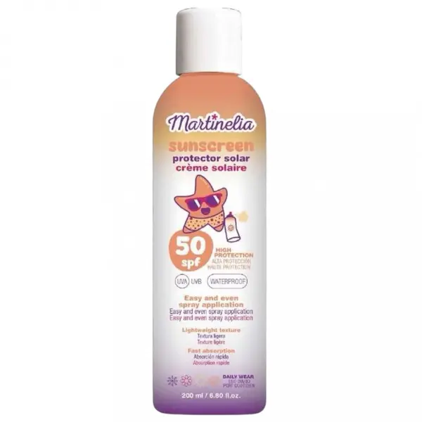 Spray cu protectie solara pentru copii SPF50 waterproof Martinelia 200 ml
