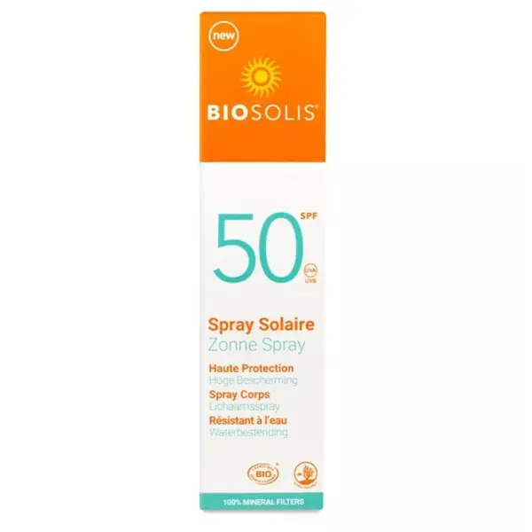 Spray de Corp Bio cu Protectie Solara 50, 100 ml, Biosolis