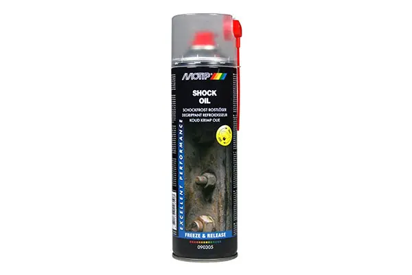 Spray deblocare prin inghetare locala la -30°C MOTIP Shock Oil 500ml