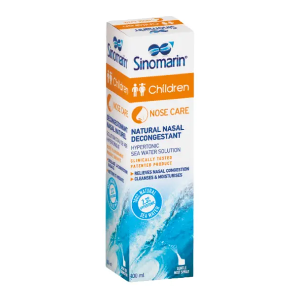 Spray decongestionant nazal pentru bebelusi si copii Children, 100 ml, Sinomarin