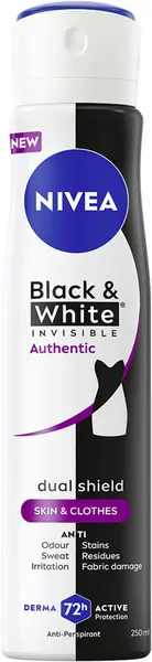 Spray deodorant Nivea Invisible on Black & White Authentic, 250 ml