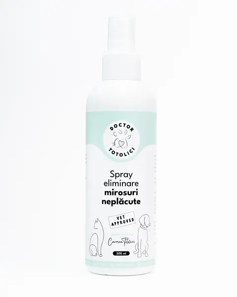 Spray eliminare mirosuri neplacute fara parfum Doctor Totolici, 200 ml