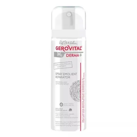 Spray emolient reparator H3 Derma+ – 150 ml, Gerovital