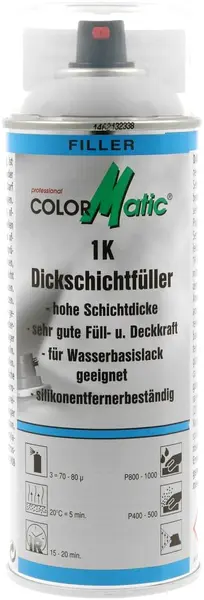 Spray filler gri 1K gros COLORMATIC 400ml