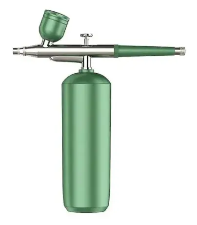 Spray hidratare pentru fata Q ZY8 portabil din metal pentru curatarea tenului verde