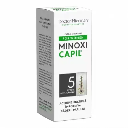 Spray impotriva caderii parului femei Minoxicapil, 60 ml, Doctor Fiterman