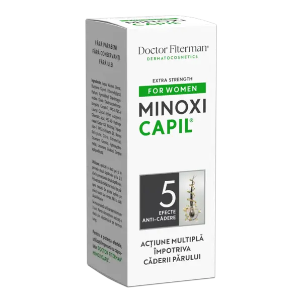 Spray impotriva caderii parului pentru femei Minoxicapil Women, Doctor Fiterman | 60 ml