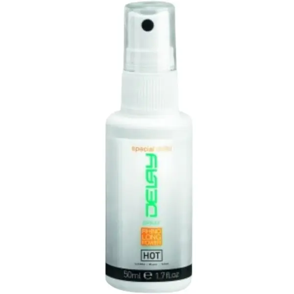 Spray intim HOT Delay Spray - Rhino Long Power, pentru întârzierea ejaculării, cu efect de răcire, 50 ml
