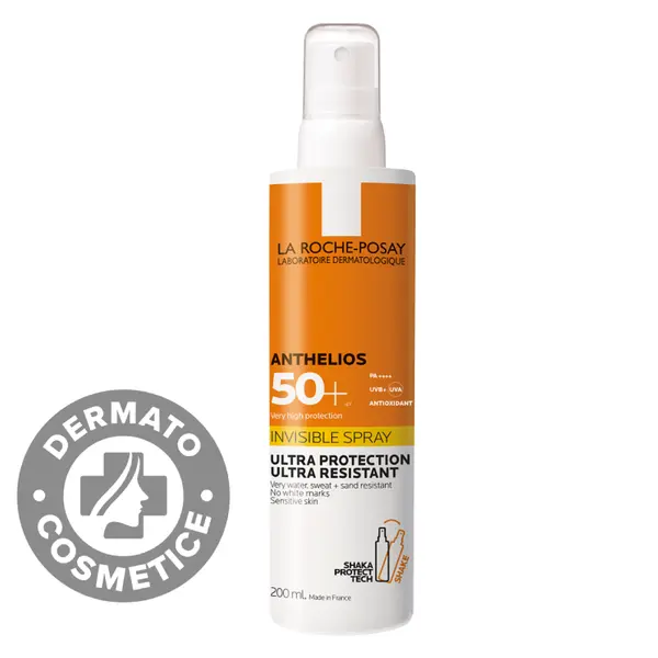 Spray invizibil fara parfum SPF 50+ Anthelios, 200ml, La Roche-Posay