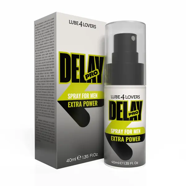 Spray Lube4Lovers - Delay Pro, pentru întârzierea ejaculării, pe bază de apă cu extracte naturale, 40 ml