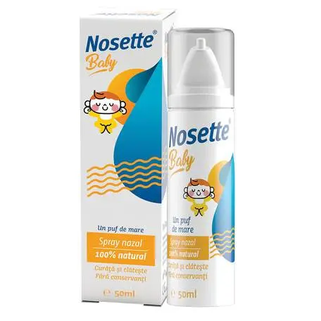 Spray nazal apa de mare izotonica Nosette Baby, 50 ml, Dr. Reddy’s