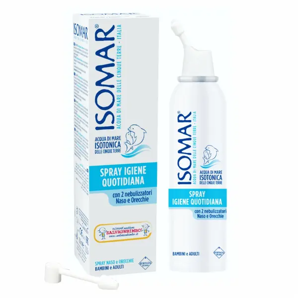 Spray nazal si de urechi Isomar cu apa de mare izotonica 12+, 100ml, Euritalia