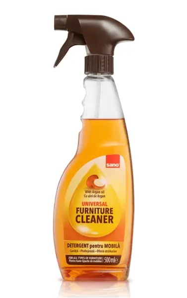 Spray pentru mobila cu ulei de Argan 500 ml Sano Spray pentru mobila cu ulei de Argan 500 ml Sano